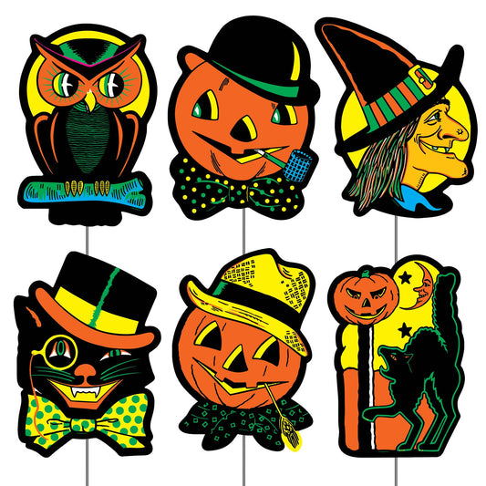 Individual Plastic Halloween Yard Signs