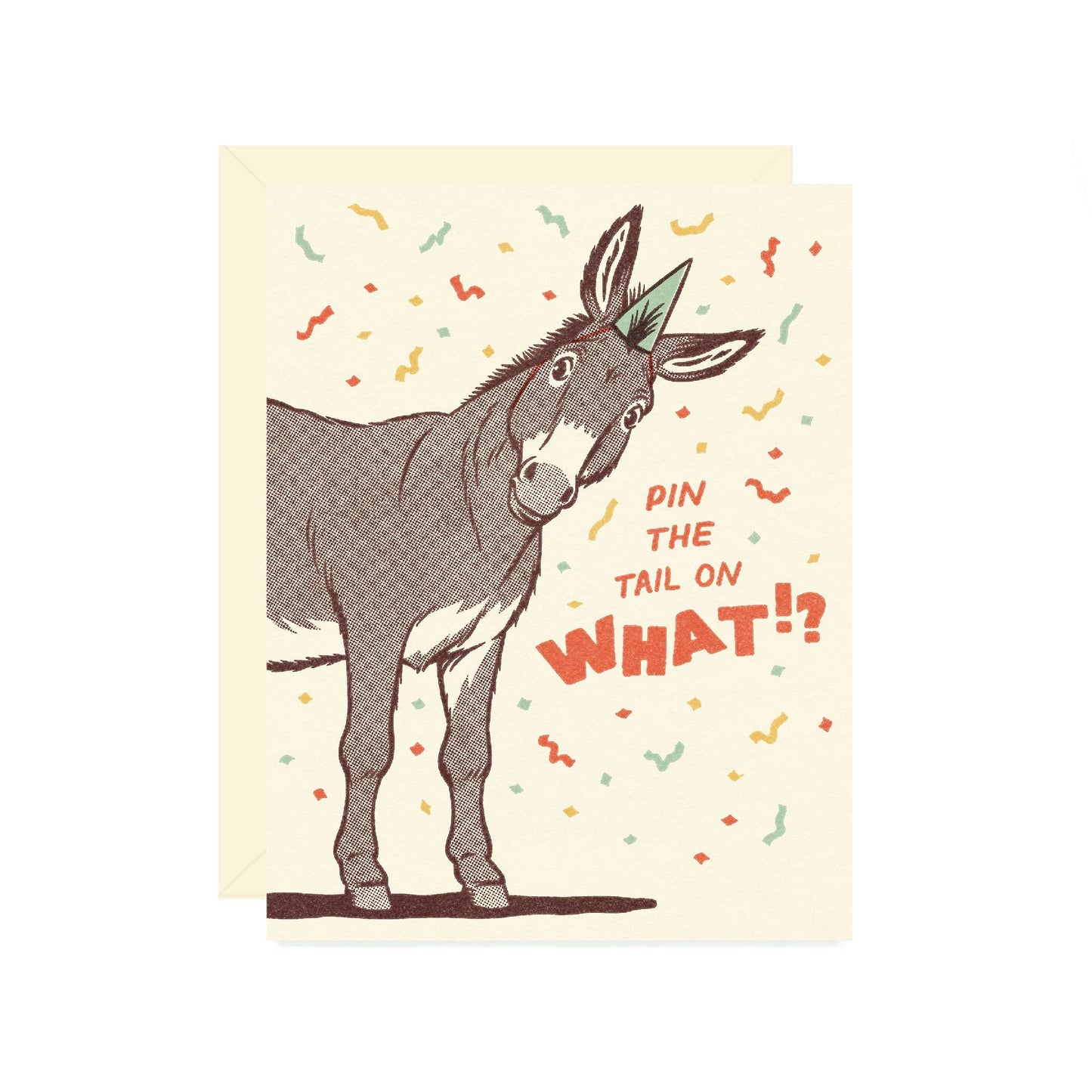 Pin The Tail Donkey Birthday Card