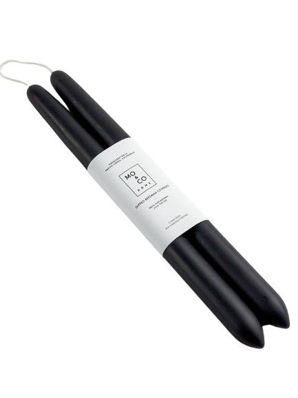 100% Beeswax Dipped Candles | Charcoal: 10 Inches - The Regal Find