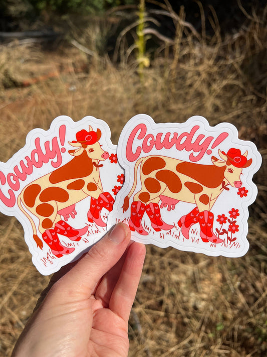 Cowdy! Sticker