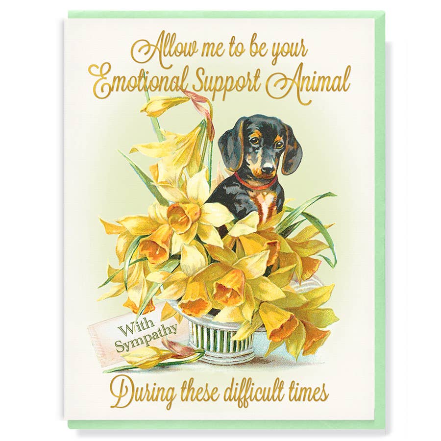 Emotional Support Animal Sympathy Card