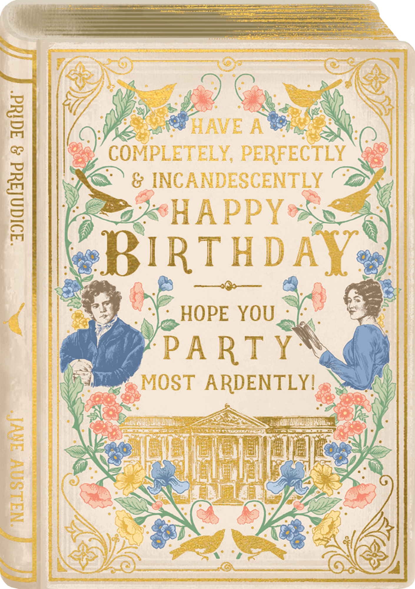 STORYBOOK PRIDE PREJUDICE BIRTHDAY GREETING CARD ART FILE