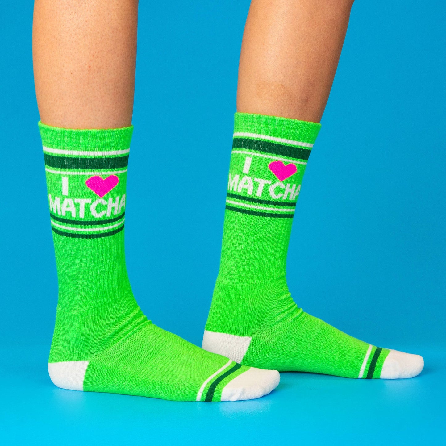 I ❤️ Matcha Gym Crew Socks