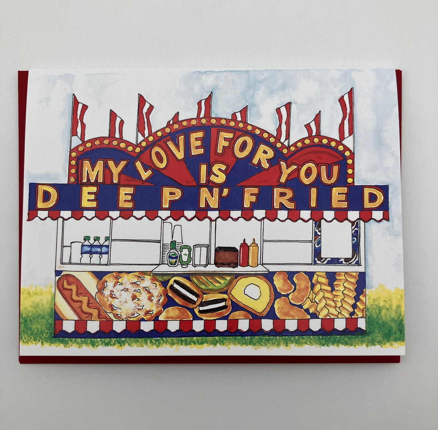 Love is Deep & Fried Card