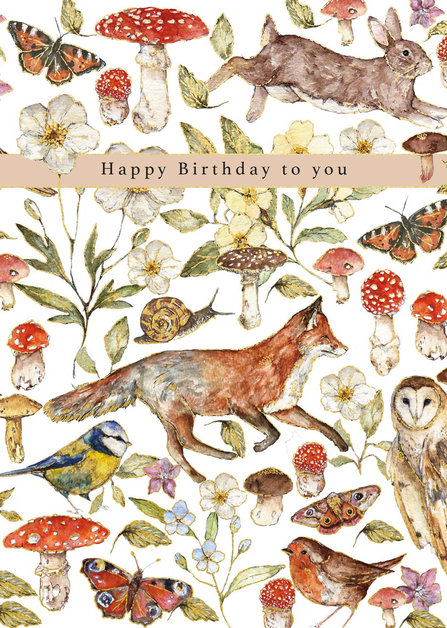 BIRTHDAY FOREST FRIENDS GREETING CARDS LING DESIGN