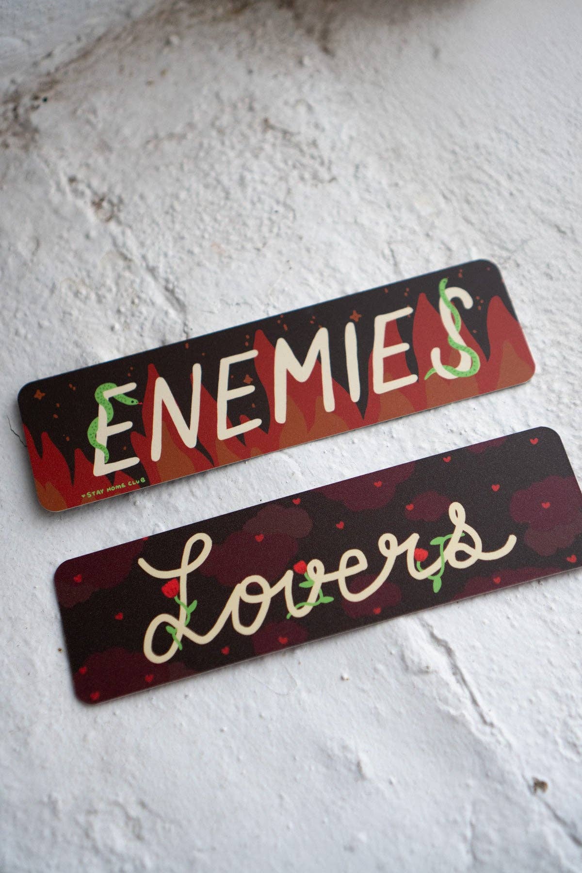 Enemies to Lovers Bookmark | Double Sided Rivalry Bookmark