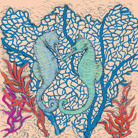 Seahorse Pair Greeting Card