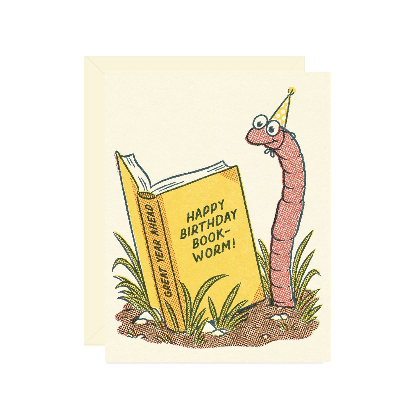Bookworm Birthday Card