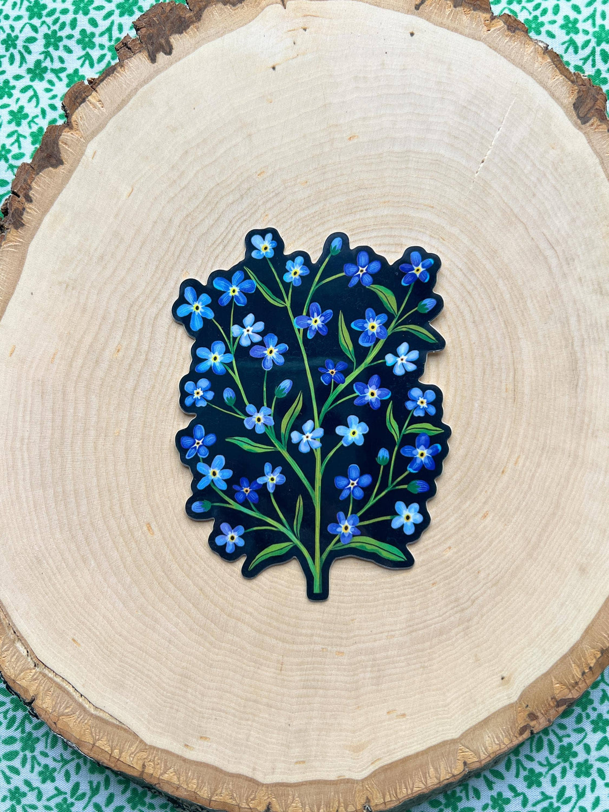 Forget Me Nots Blue Flower Vinyl Sticker Decal