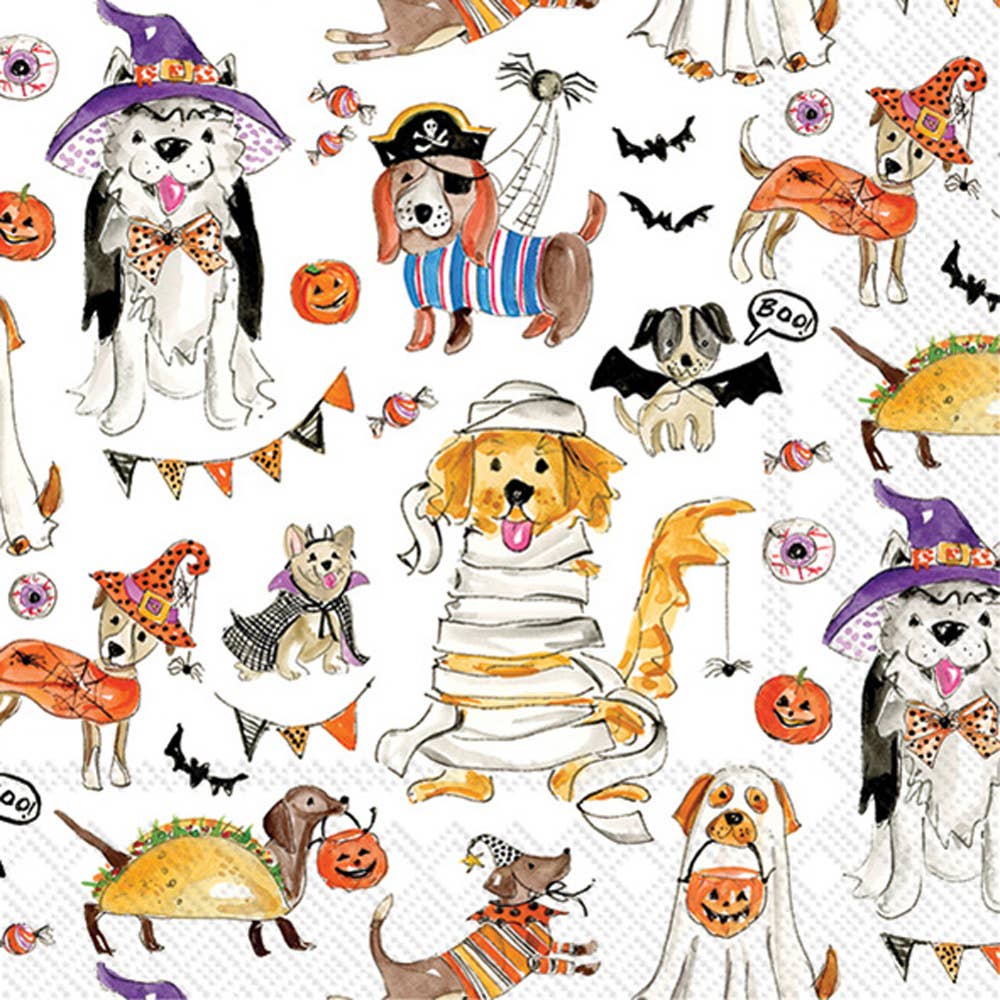 Halloween Dogs Cocktail Napkins 20 ct Rosanne Beck