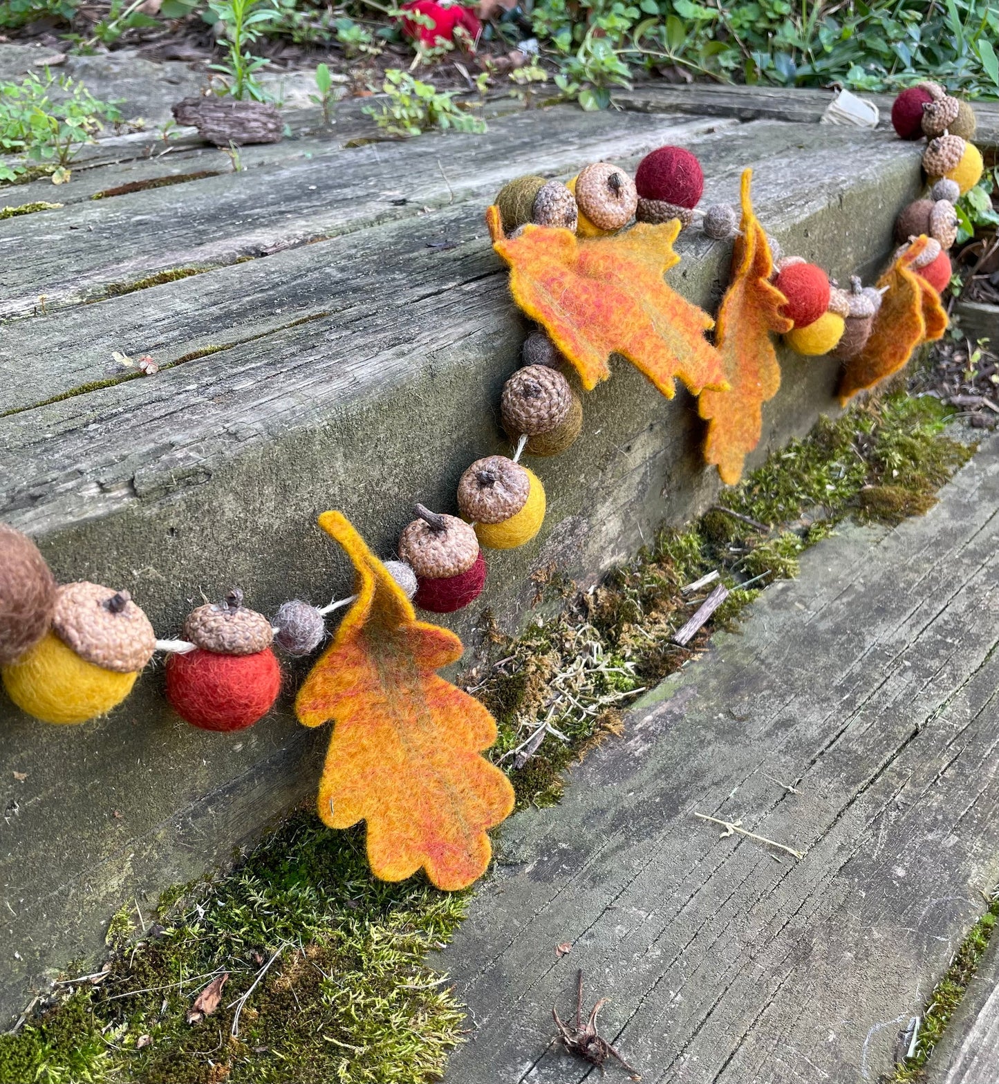 Felted Garland - Fall Leaves