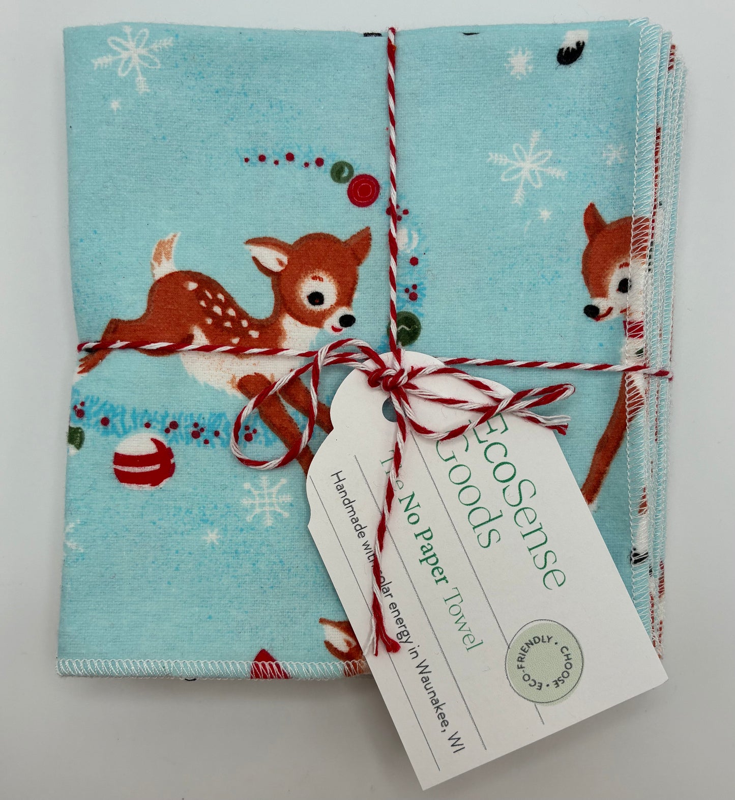 Holiday No Paper Towels- Set of 6