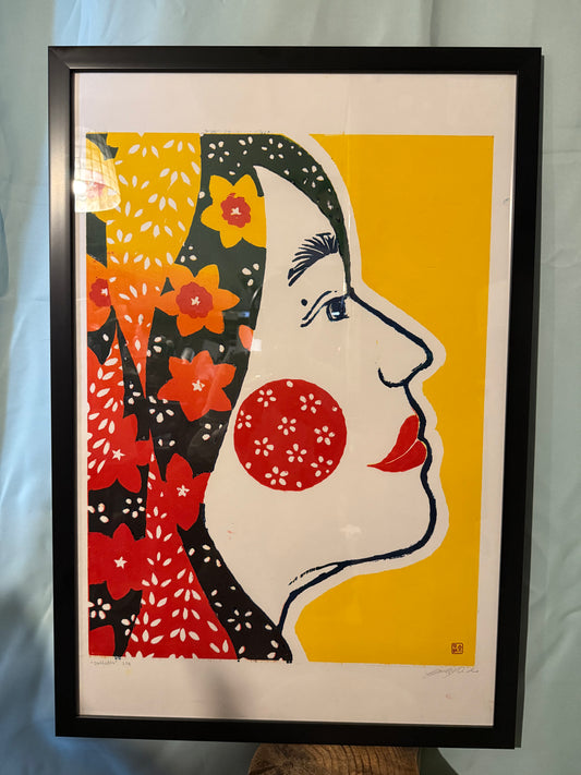 Red/Yellow Self Portrait (Framed)