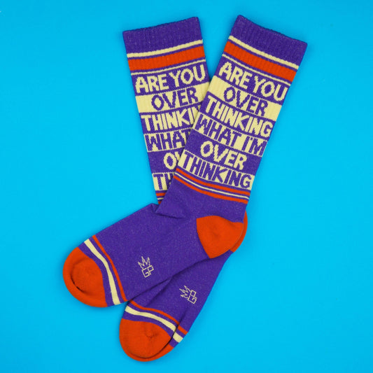 Are You Over Thinking What I'm Over Thinking? Gym Crew Socks - The Regal Find