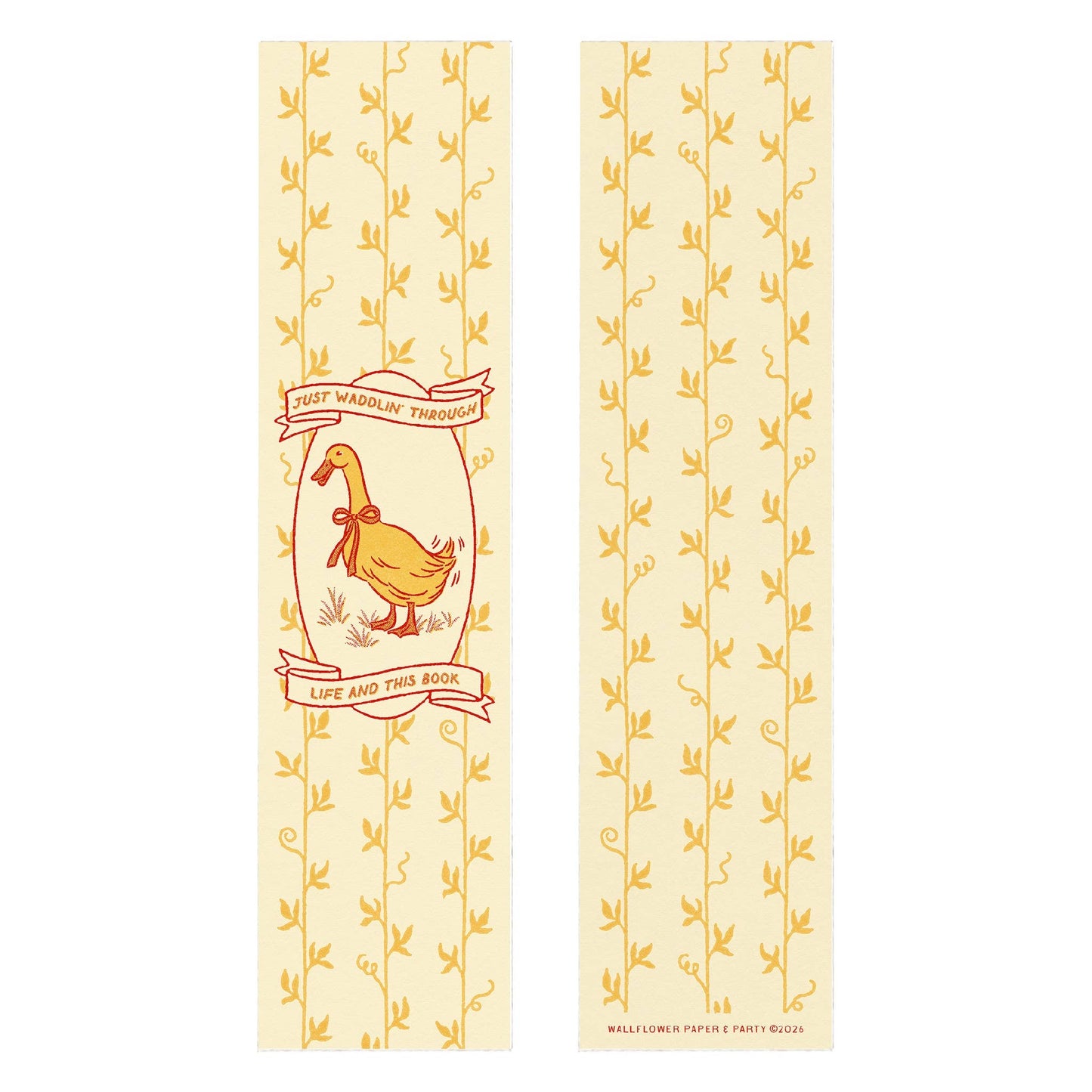 Waddling Duck Bookmark