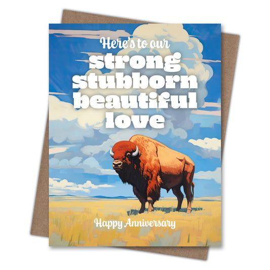 Strong Love Anniversary Card