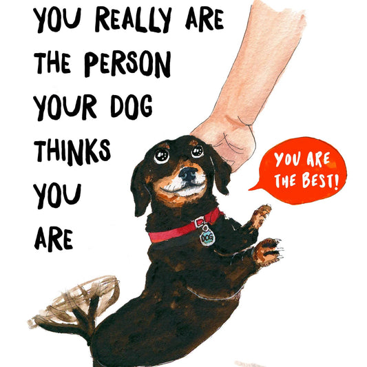 Best Dog Person - Funny Thank You Card - The Regal Find