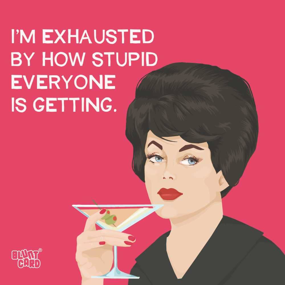 Cocktail Napkins - I'm Exhausted