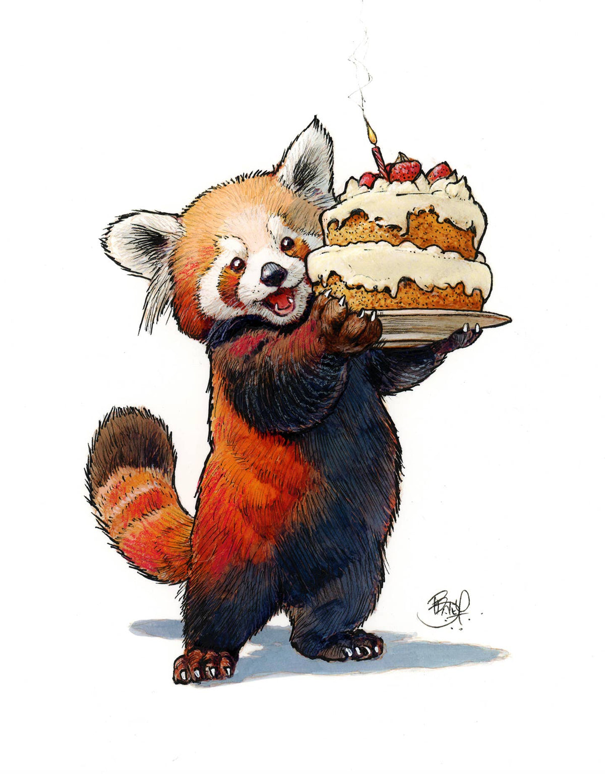 Panda Cake #430 - vertical