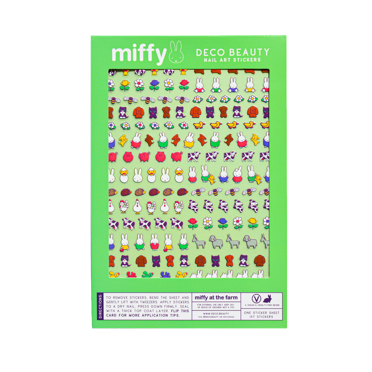 Nail Art Stickers - MIFFY AT THE FARM
