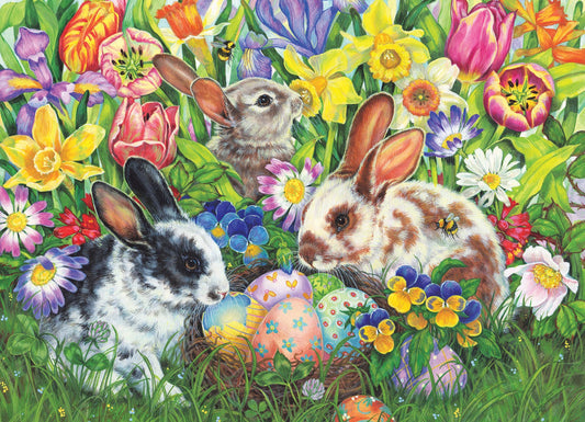 Easter Bunnies (Family) 350pc puzzle - The Regal Find