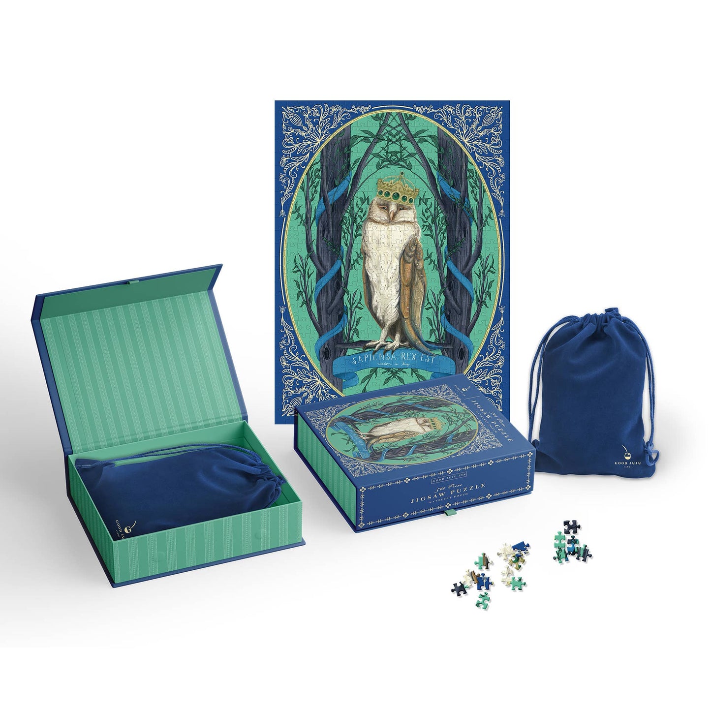 Enchanted Crowned Owl Cameo Puzzle - The Regal Find