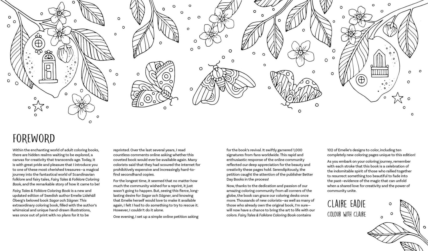 Fairy Tales & Folklore Coloring Book - The Regal Find