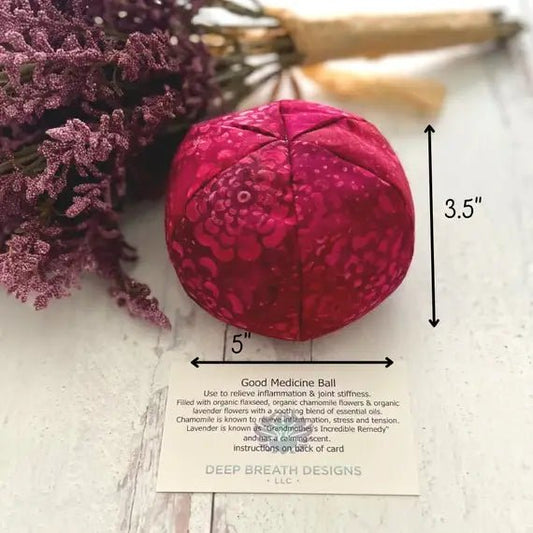 Good Medicine Ball organic STRESS RELIEF lavender hot/cold: Assorted / Unscented FLAXSEED ONLY - The Regal Find