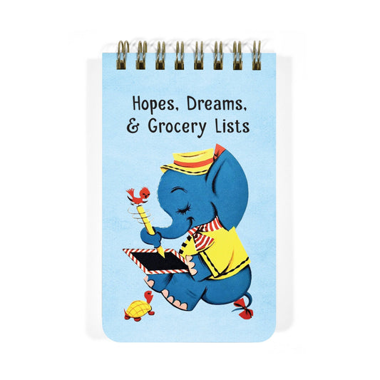 Hopes, Dreams & Grocery Lists - 3x5 Spiral Memo Notepad - The Regal Find