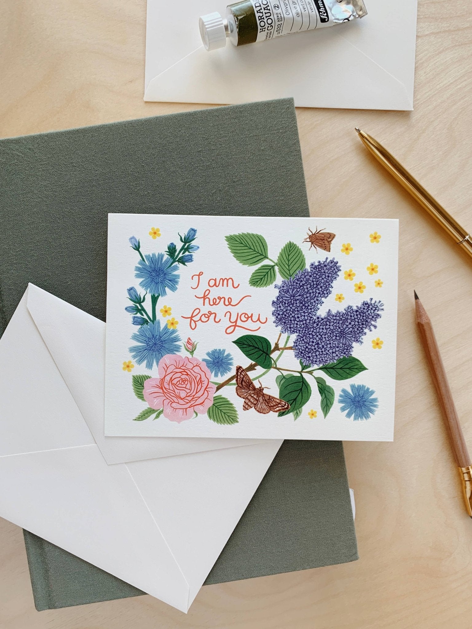I AM HERE FOR YOU | greeting card - The Regal Find