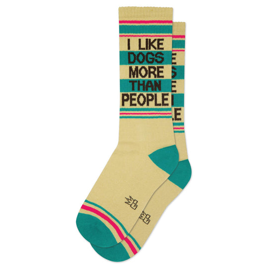 I Like Dogs More Than People Gym Crew Socks - The Regal Find