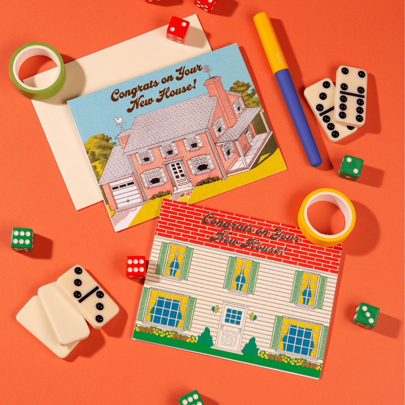 New House Brick House Card - The Regal Find