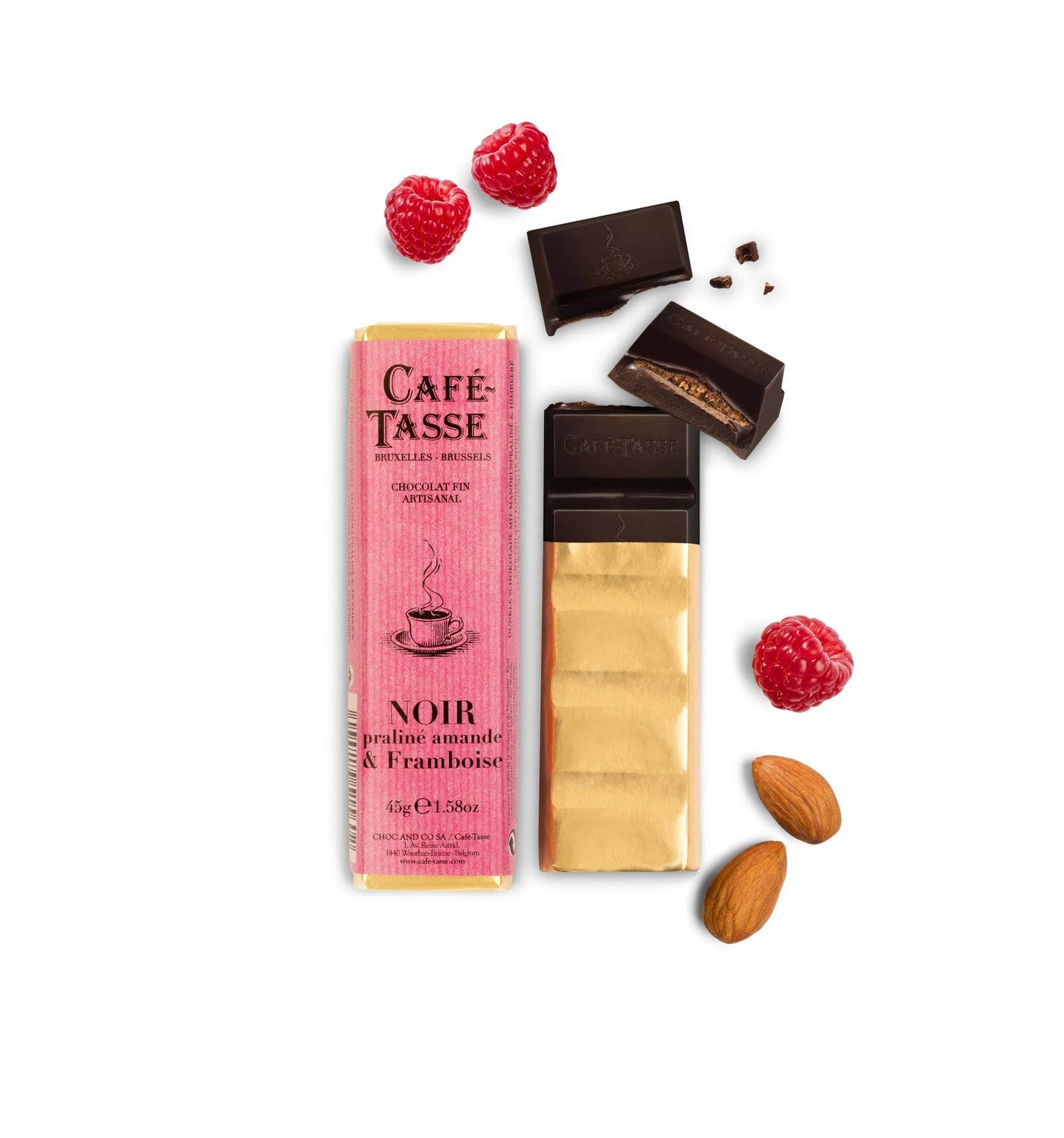 Noir Praline almond & raspberry (stick, per 15) - The Regal Find