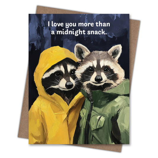 Raccoon Love Card - The Regal Find