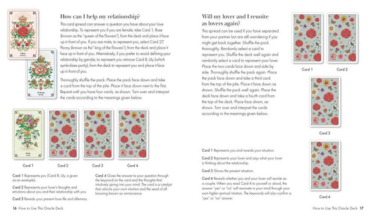 Spirits in Flowers Oracle Deck by Gillian Kemp: Mixed Media; 128 pages / English - The Regal Find