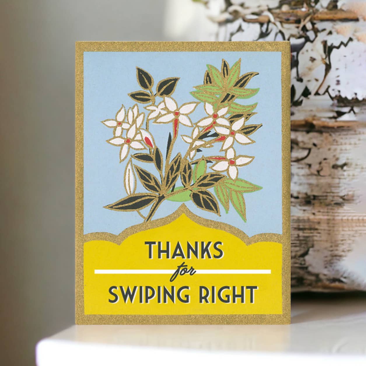 Thanks for Swiping Right - Funny Dating Relationship Card - The Regal Find