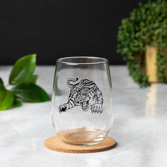 Tiger Wine Glass: 1 Glass - The Regal Find