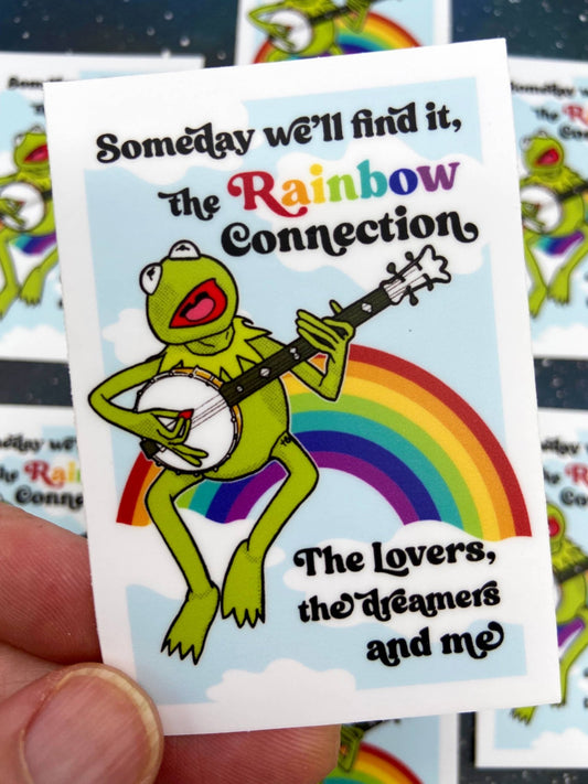 Vinyl Decal - Kermit the Frog - The Rainbow Connection - The Regal Find