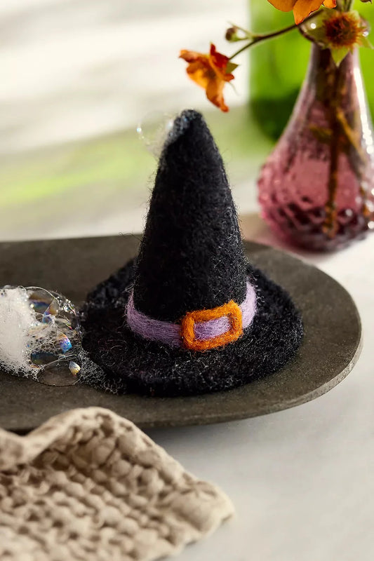Felted witch hat soap
