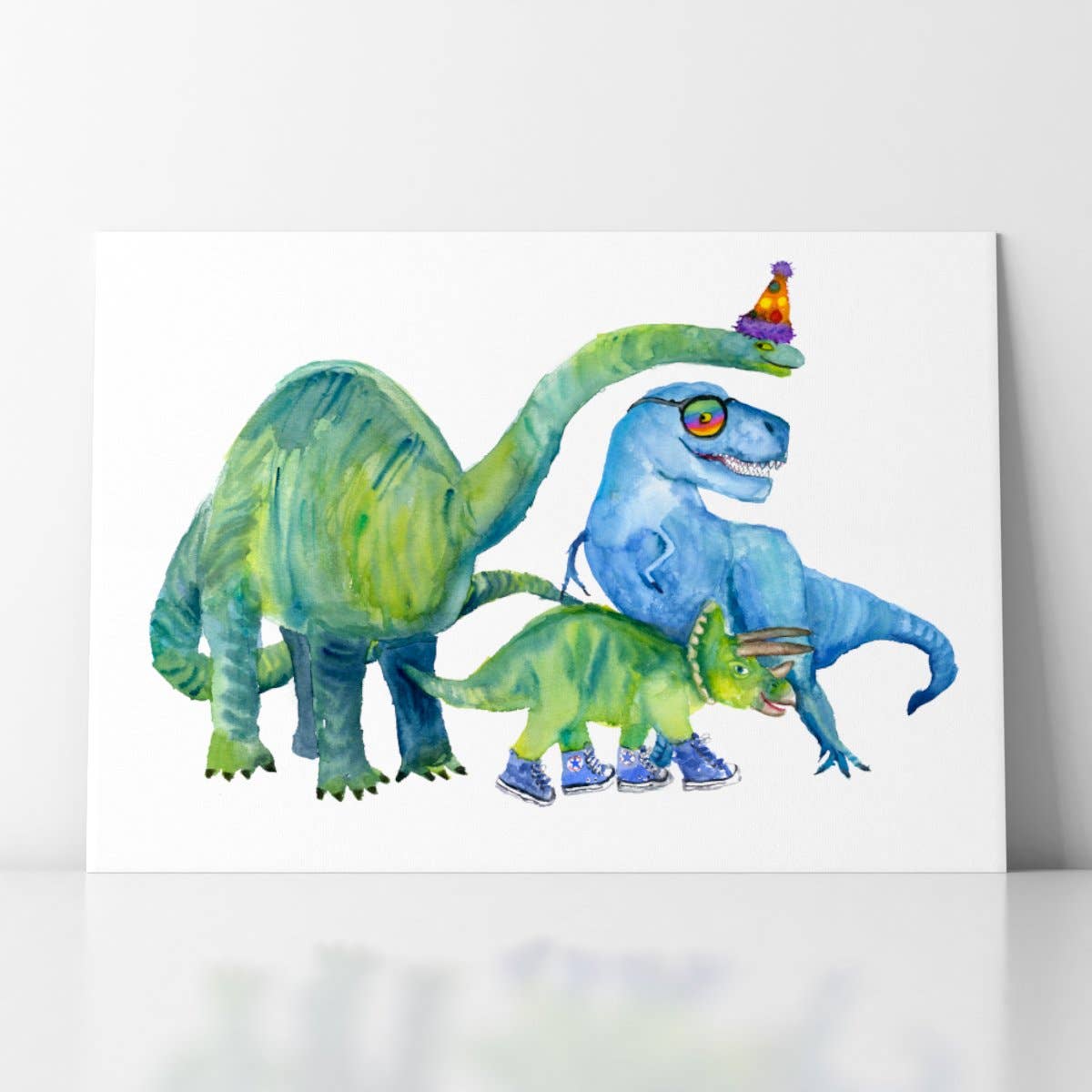 Dino Party Giclee Print - The Regal Find