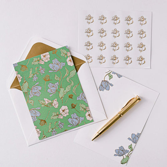 Les Fleurs Parisiennes Luxury Stationery Set - The Regal Find