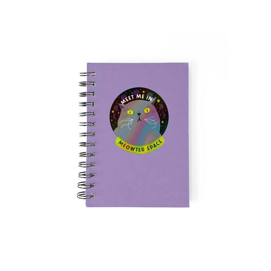 Meet Me in Meowter Space Holographic Vinyl Sticker - The Regal Find