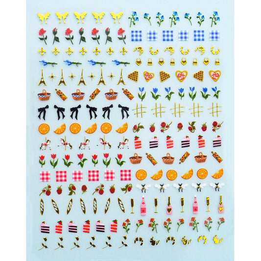 Nail Art Stickers - Picnic in Paris - The Regal Find