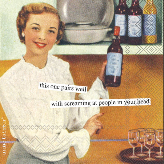 Pairs Well Paper Cocktail Napkin - The Regal Find