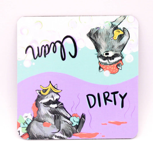 Raccoon Reversible Dishwasher Magnet - The Regal Find