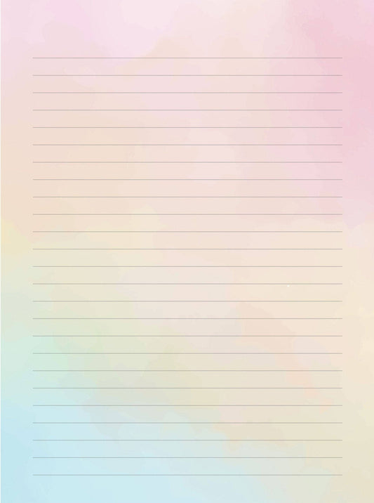 True Colors Lined Stationery Set - The Regal Find