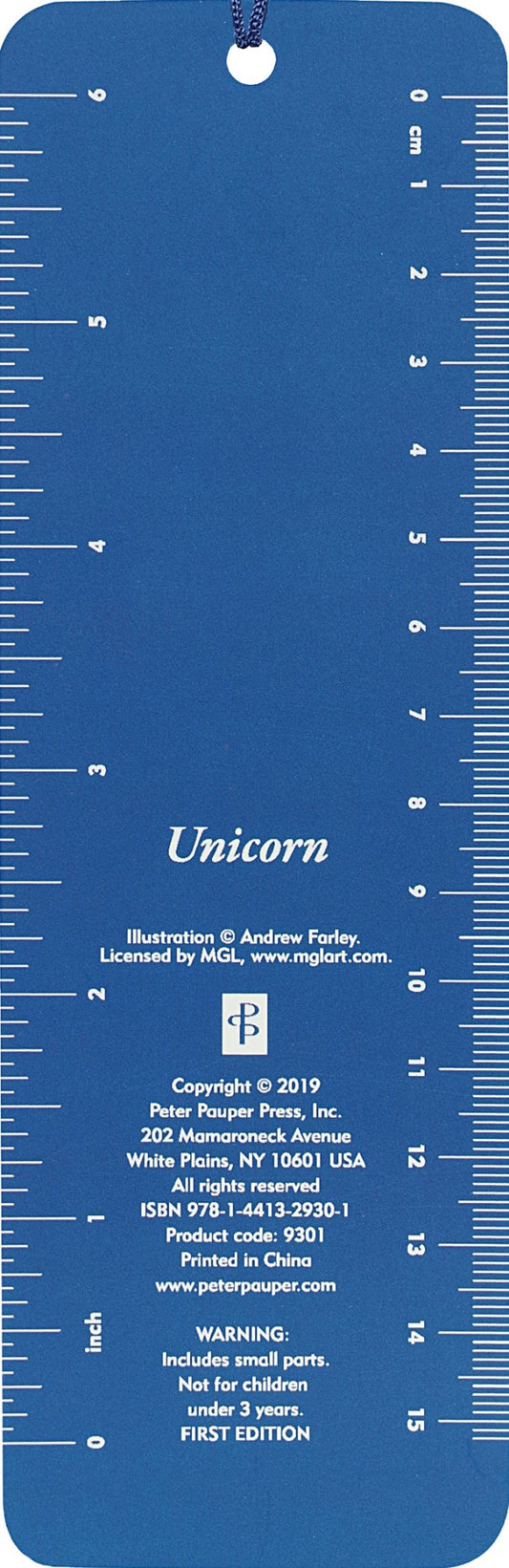 Unicorn 3-D Bookmark - The Regal Find