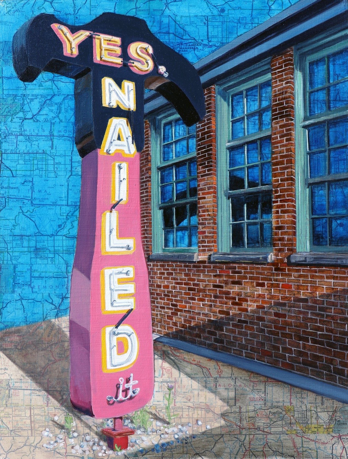 Yes, Nailed It Map Print - The Regal Find