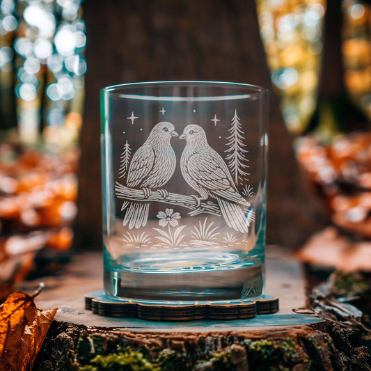 Dove Glasses : Old Fashioned ~ 12 oz