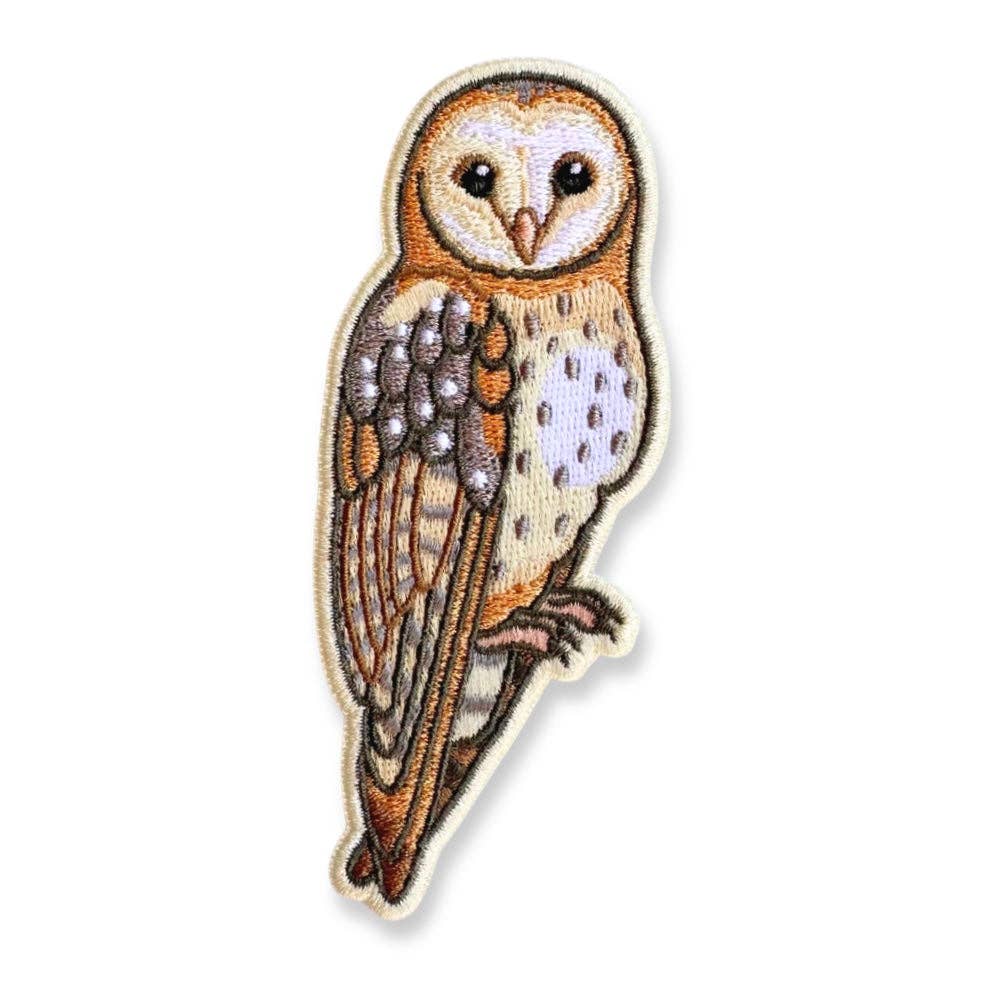 Barn Owl Iron-On Embroidered Patch